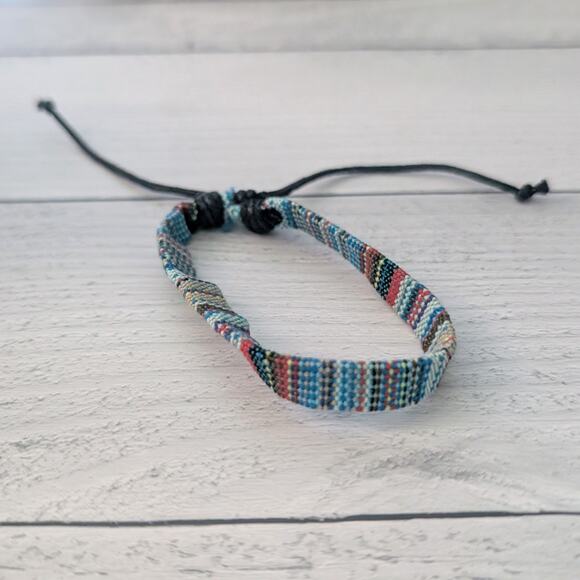 Blue & Multi Colored Adjustable Bracelet - Picture 1 of 6
